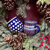 Mug, Belly Mug, 16 oz Large in "Hello Dotty" by Andy | NDA10-A64