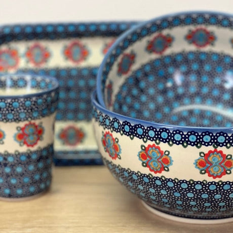 Bowl, Round, Deep, 9" in "Polish Bouquet" by Andy | NDA194-82