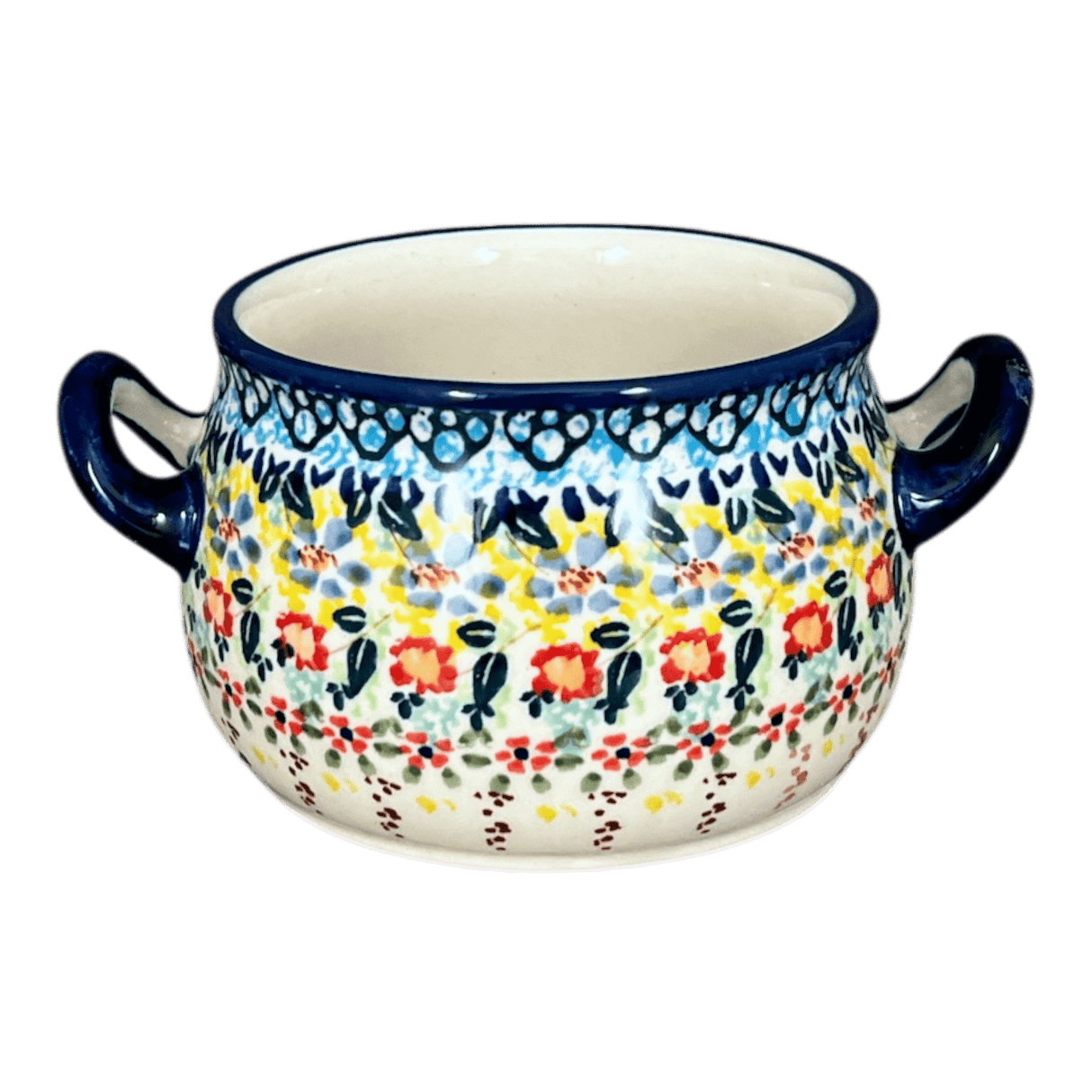 Soup Tureen, Individual, 14 oz in "Sunny Border" by Manufaktura | B006S-JZ41