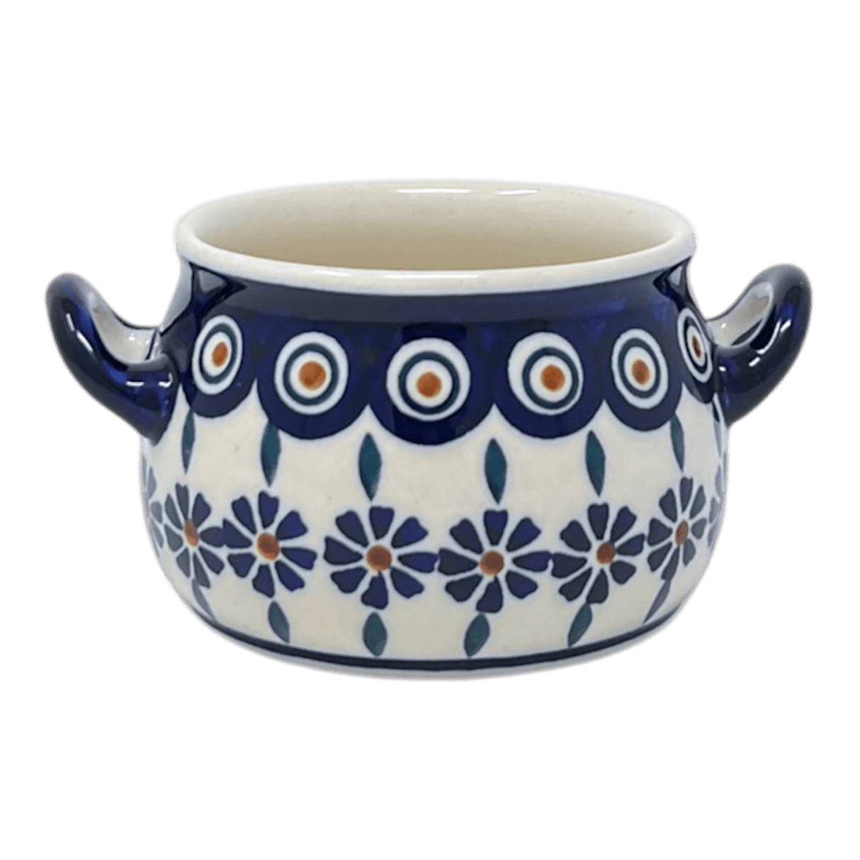 Soup Tureen, Individual, 14 oz in "Floral Peacock" by Manufaktura | B006T-54KK