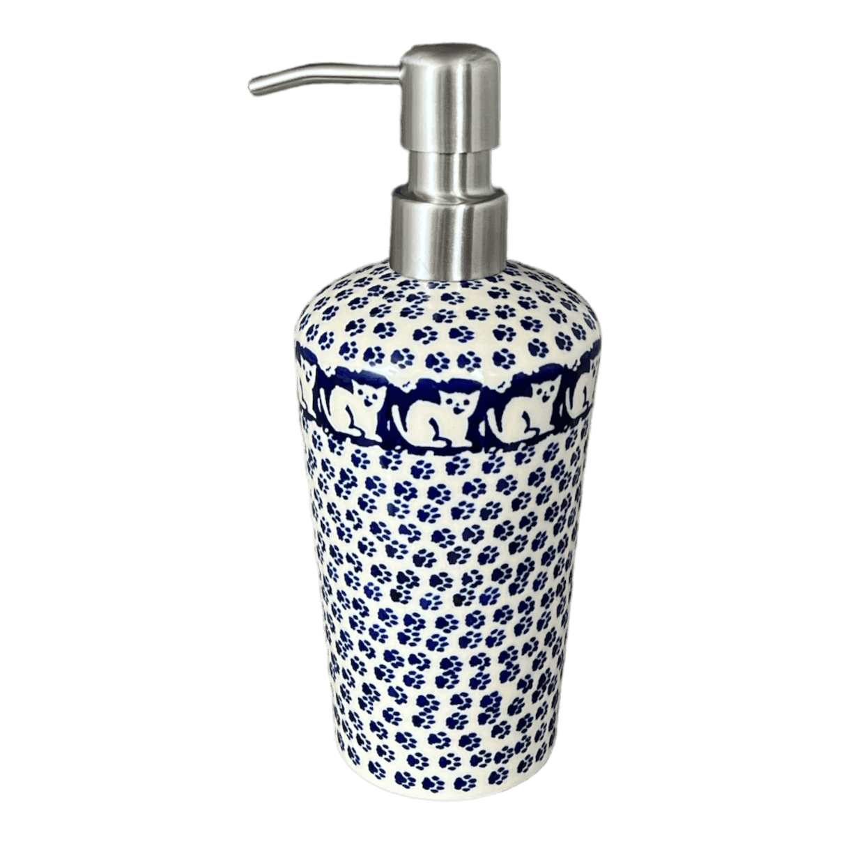 Soap Dispenser, 7" in "Kitty Cat Path" by Manufaktura | B009T-KOT6