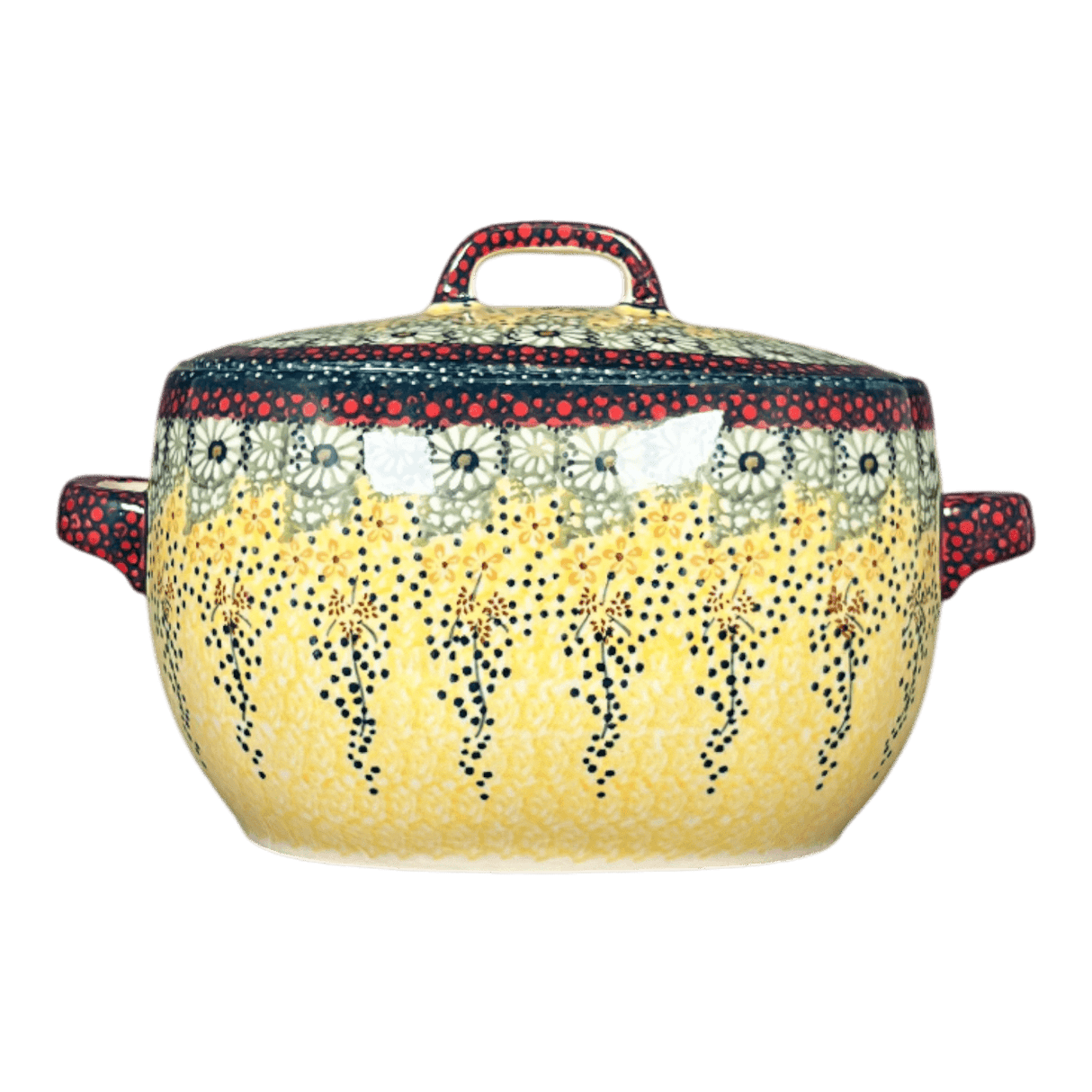 Pot, Stew Serving, Handles, 5" x 8" in "Sunshine Grotto" by Manufaktura | B021S-WK52