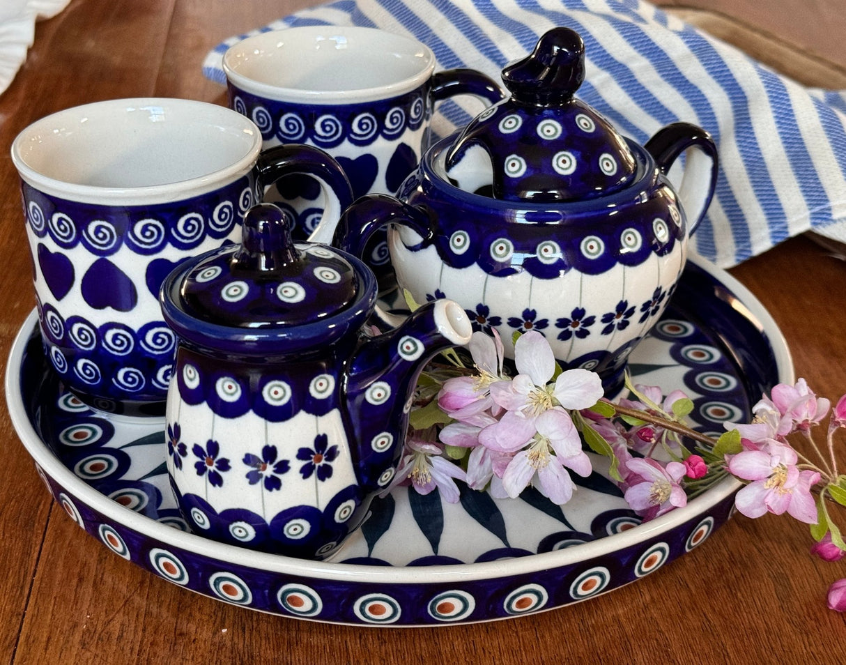 Bowl, Bird, Sugar Bowl, 11 oz in "Petite Floral Peacock" by Zaklady | Y1234-A166A