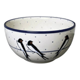 Bowl, Round, Deep, 5.5" in "Birds on a Wire" by Ceramika Artystyczna | A986-U4831