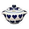 Polish Pottery 3" Sugar Bowl (Whole Hearted) | C003T-SEDU at PolishPotteryOutlet.com