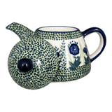 Teapot, 0.9 Liter in "Bouncing Blue Blossoms" by Manufaktura | C005U-IM03