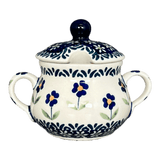 Bowl, Round, Sugar Bowl, 3.5" in "Forget Me Not" by Manufaktura | C015T-ASS