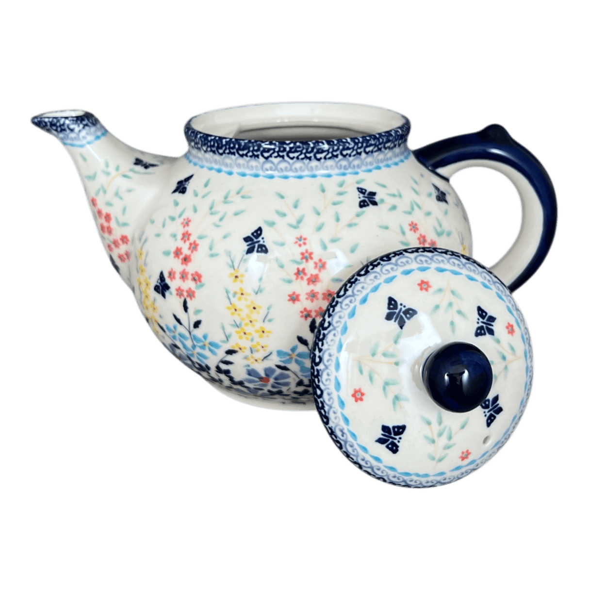 Teapot, 1.5 Liter in "Butterfly Bounty" by Manufaktura | C017S-WK76