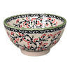 Polish Pottery 5.5" Fancy Bowl (Cherry Blossom) | C018S-DPGJ at PolishPotteryOutlet.com