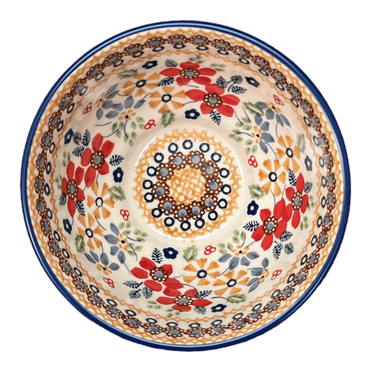 Bowl, Round, Fancy, 5.5" in "Ruby Duet" by Manufaktura | C018S-DPLC