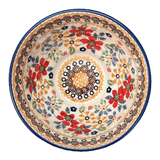 Bowl, Round, Fancy, 5.5" in "Ruby Duet" by Manufaktura | C018S-DPLC