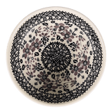 Bowl, Round, Fancy, 5.5" in "Duet in Black & Grey" by Manufaktura | C018S-DPSC