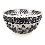 Bowl, Round, Fancy, 5.5" in "Duet in Black & Grey" by Manufaktura | C018S-DPSC