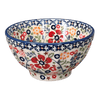 Polish Pottery 5.5" Fancy Bowl (Full Bloom) | C018S-EO34 at PolishPotteryOutlet.com