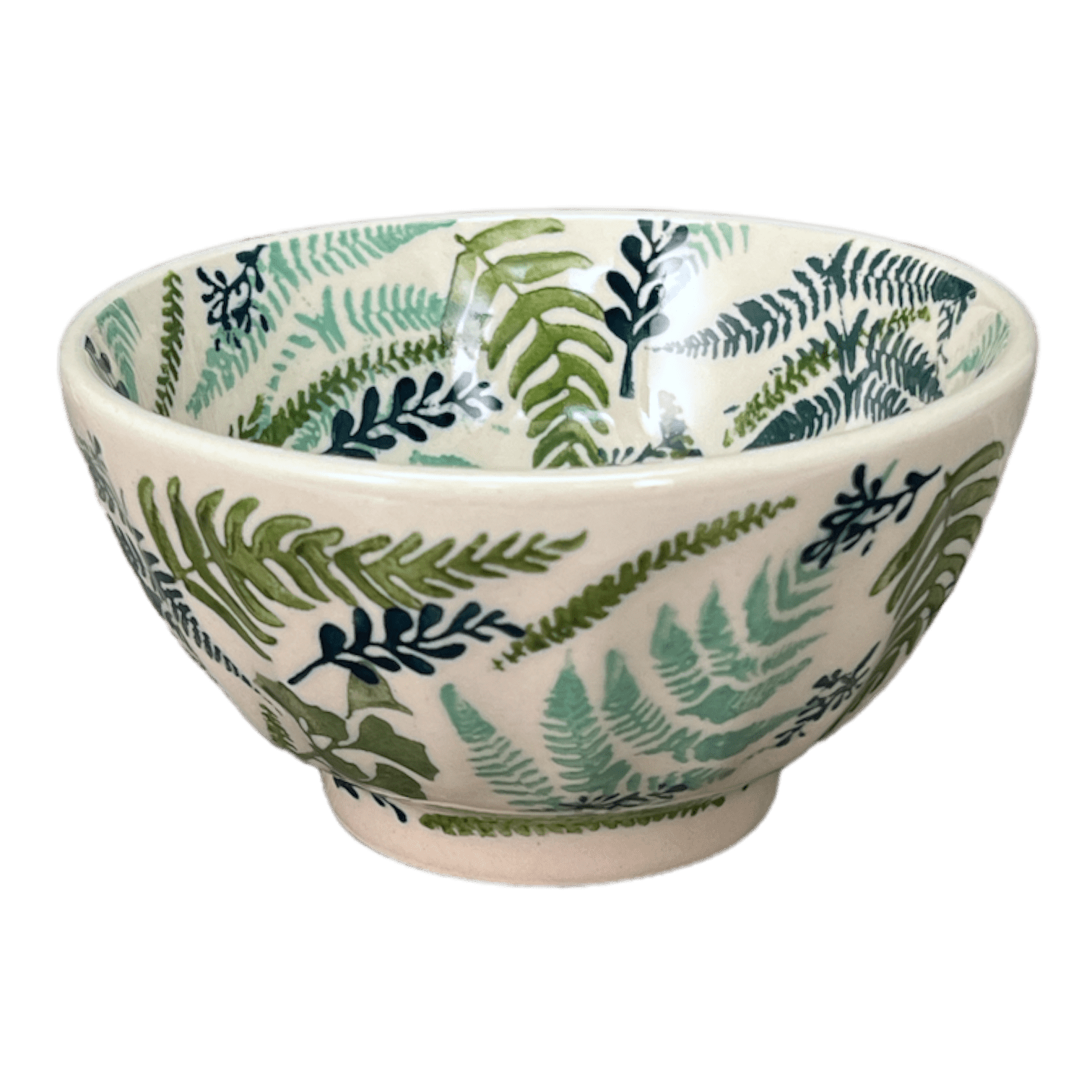 5.5" Fancy Bowl (Scattered Ferns) C018SGZ39 The Polish Pottery Outlet