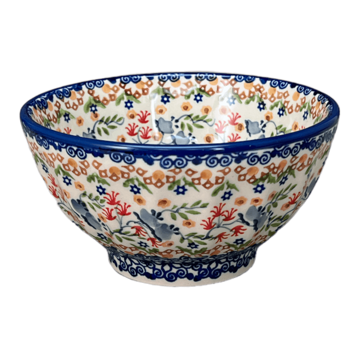 Bowl, Round, Fancy, 5.5" in "Wildflower Delight" by Manufaktura | C018S-P273