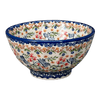 Polish Pottery 5.5" Fancy Bowl (Wildflower Delight) | C018S-P273 at PolishPotteryOutlet.com