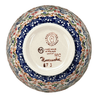 A picture of a Polish Pottery 5.5" Fancy Bowl (Wildflower Delight) | C018S-P273 as shown at PolishPotteryOutlet.com/products/5-5-fancy-bowl-wildflower-delight-c018s-p273