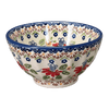 Polish Pottery 5.5" Fancy Bowl (Mediterranean Blossoms) | C018S-P274 at PolishPotteryOutlet.com