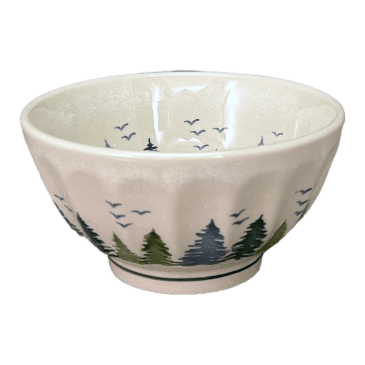Bowl, Round, Fancy, 5.5" in "Pine Forest" by Manufaktura | C018S-PS29