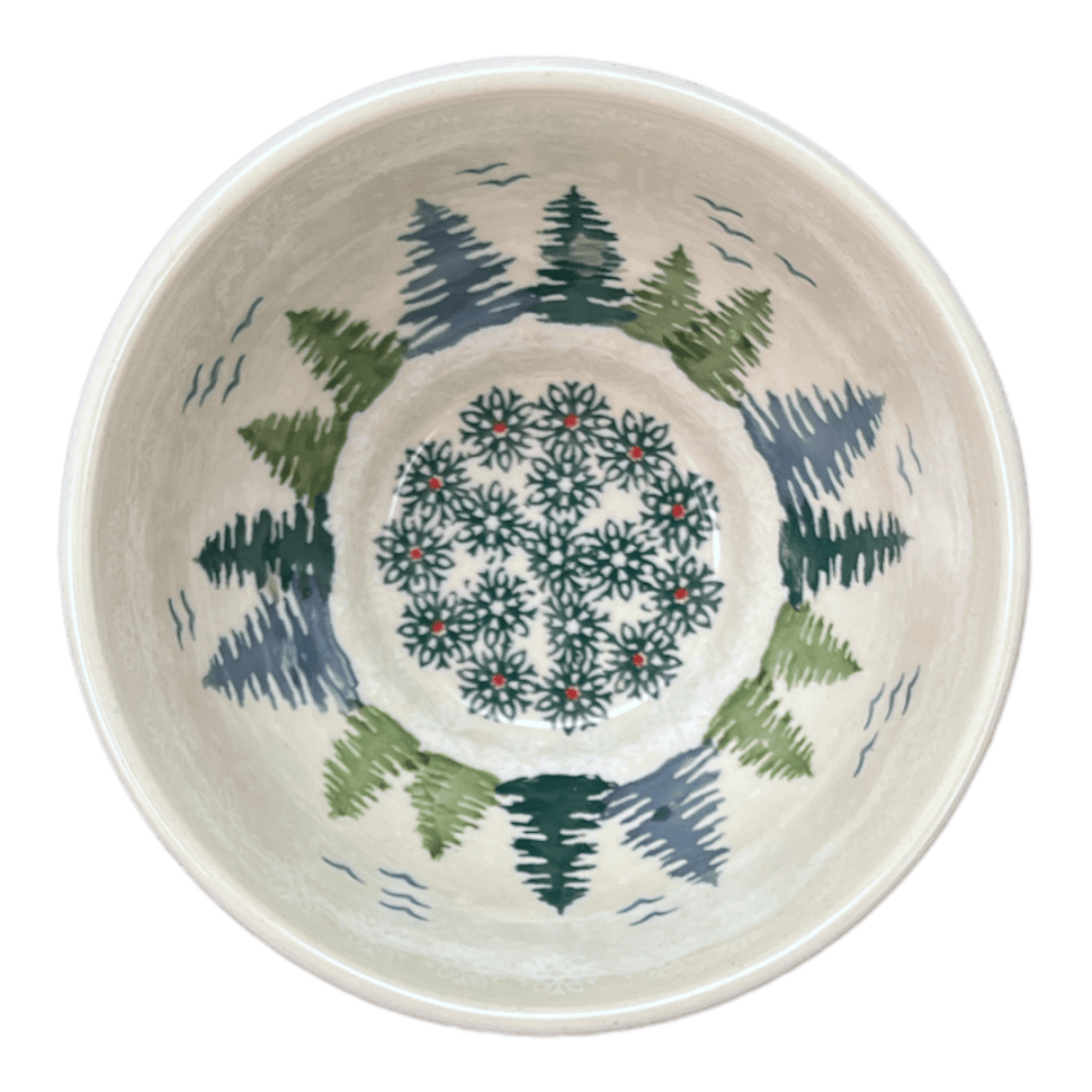 Bowl, Round, Fancy, 5.5" in "Pine Forest" by Manufaktura | C018S-PS29