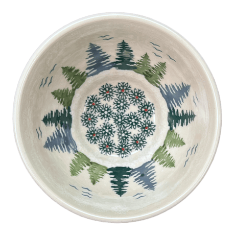 Bowl, Round, Fancy, 5.5" in "Pine Forest" by Manufaktura | C018S-PS29