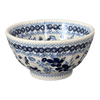 Polish Pottery 5.5" Fancy Bowl (Duet in Blue) | C018S-SB01 at PolishPotteryOutlet.com