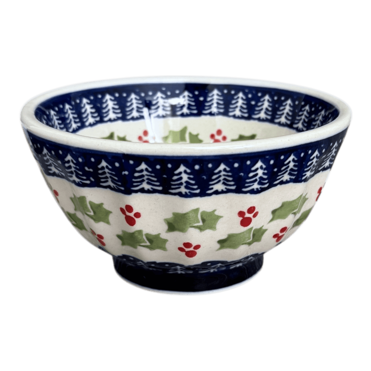 Bowl, Round, Fancy, 5.5" in "Holiday Cheer" by Manufaktura | C018T-NOS2