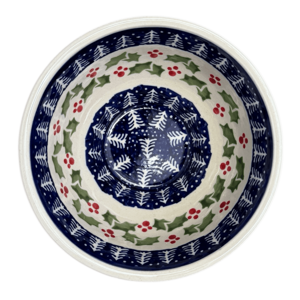 Bowl, Round, Fancy, 5.5" in "Holiday Cheer" by Manufaktura | C018T-NOS2
