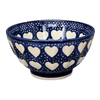 Polish Pottery 5.5" Fancy Bowl (Sea of Hearts) | C018T-SEA at PolishPotteryOutlet.com