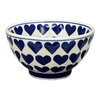Polish Pottery 5.5" Fancy Bowl (Whole Hearted) | C018T-SEDU at PolishPotteryOutlet.com