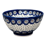 Bowl, Round, Fancy, 5.5" in "Peacock Dot" by Manufaktura | C018U-54K