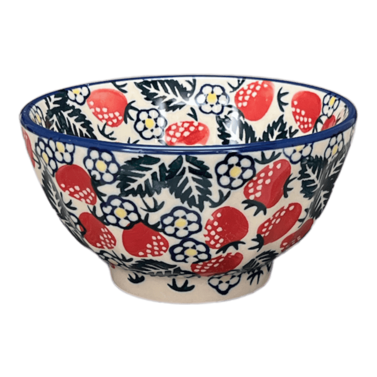 Bowl, Round, Fancy, 5.5" in "Strawberry Fields" by Manufaktura | C018U-AS59