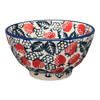 Polish Pottery 5.5" Fancy Bowl (Strawberry Fields) | C018U-AS59 at PolishPotteryOutlet.com