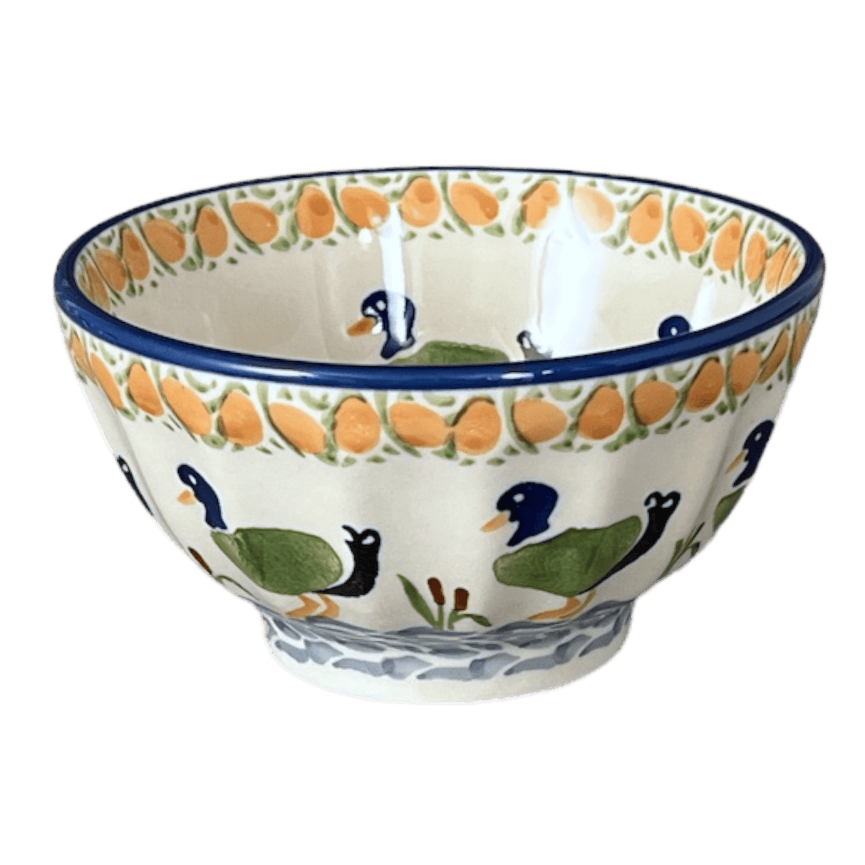 Bowl, Round, Fancy, 5.5" in "Ducks in a Row" by Manufaktura | C018U-P323