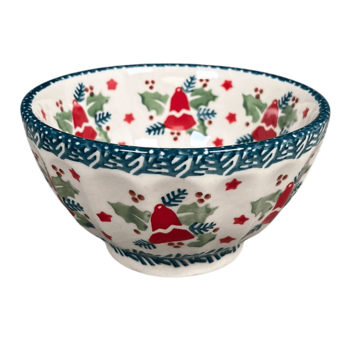 Bowl, Round, Fancy, 5.5" in "Evergreen Bells" by Manufaktura | C018U-PZDG
