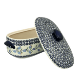 Baker, Oval, Lid, Handles, Small 11" x 5.5" in "Lily of the Valley" by Manufaktura | C021T-ASD