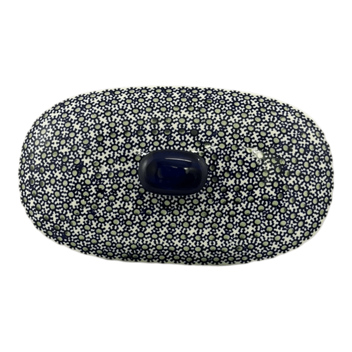 Baker, Oval, Lid, Handles, Small 11" x 5.5" in "Lily of the Valley" by Manufaktura | C021T-ASD