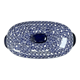 Baker, Oval, Lid, Handles, Small 11" x 5.5" in "Flower Power" by Manufaktura | C021T-JS14