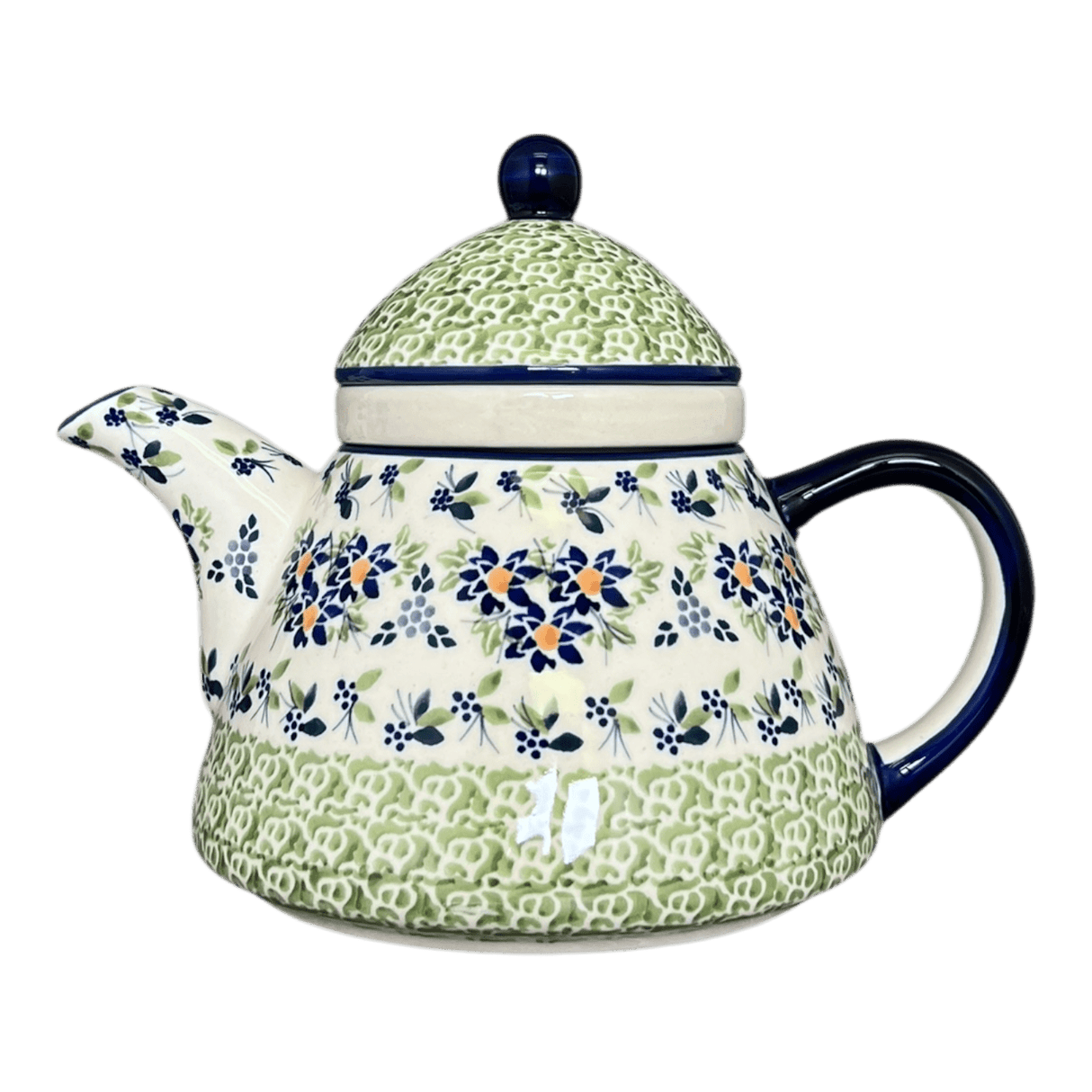 Tea Infuser Teapot, 38 oz in "Garden Splendor" by Manufaktura | C028S-GM11