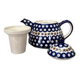 Tea Infuser Teapot, 38 oz in "Pine Forest" by Manufaktura | C028S-PS29