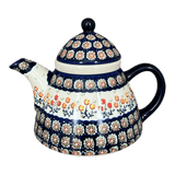 Tea Infuser Teapot, 38 oz in "Floral Spray" by Manufaktura | C028U-DSO