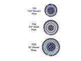 Plate, Round, Dessert, 7.25" in "Peacock" by Manufaktura | T131T-54