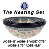 Bowl, Round, Kitchen, 7.75" in "Blue Ribbon" by Ceramika Artystyczna | A057-1026X