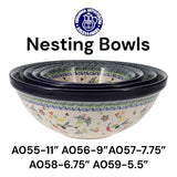 Bowl, Round, Kitchen, 6.75" in "Rosie's Garden" by Ceramika Artystyczna | A058-1490X