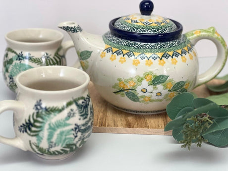 Teapot, 1.2 Liter in "Sunny Circle" by Ceramika Artystyczna | A060-0215