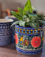 Flower Pot, 4.75" in "Rosie's Garden" by Ceramika Artystyczna | A361-1490X