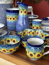 Utensil Holder, 7.75" x 5.5" in "Sunflowers" by Ceramika Artystyczna | A169-U4739