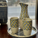 Tumbler, 14 oz in "Aztec Blues" by Ceramika Artystyczna | AC53-U4428