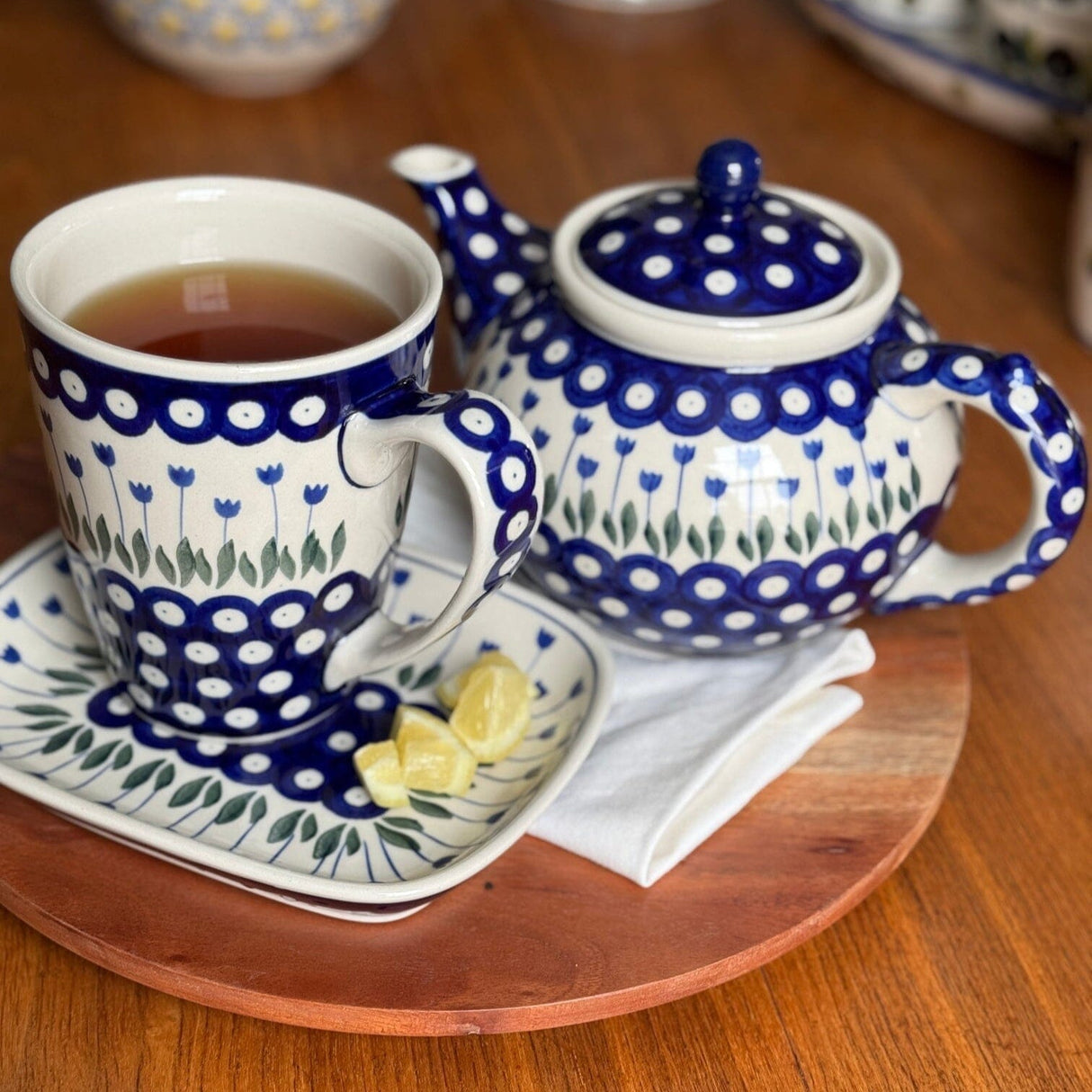 Mug, 22 oz in "Hyacinth in the Wind" by Ceramika Artystyczna | AD60-2037X